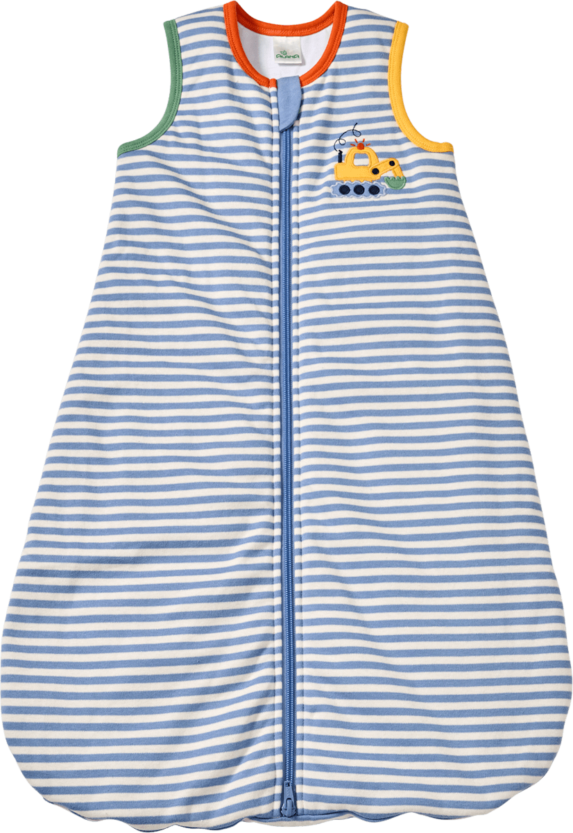 ALANA Schlafsack 2 TOG mit Streifen-Muster & Bagger-Applikation, blau, 90 cm, 1 St