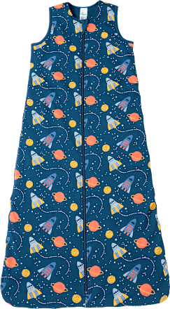 Schlafsack 2 TOG mit Weltall-Muster, blau, 100 cm, 1 St