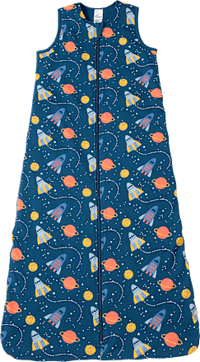 Schlafsack 2 TOG mit Weltall-Muster, blau, 100 cm, 1 St