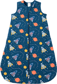 Schlafsack 2 TOG mit Weltall-Muster, blau, 90 cm, 1 St