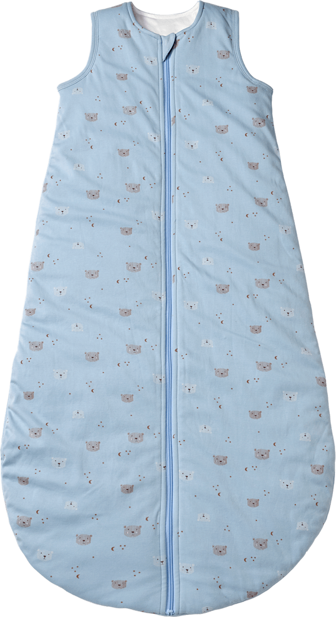 Schlafsack 3 TOG mit Bären-Muster, blau, 130 cm, 1 St
