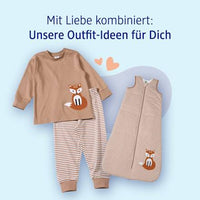 Schlafsack 3 TOG mit Fuchs-Applikation, braun, 100 cm, 1 St