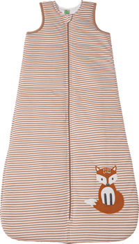 Schlafsack 3 TOG mit Fuchs-Applikation, braun, 100 cm, 1 St