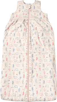 Schlafsack 3 TOG mit Wald-Muster, beige,  110 cm, 1 St