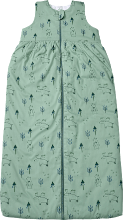 Slaapzak 3 TOG met bosdierenpatroon, groen, 110 cm, 1 stuk