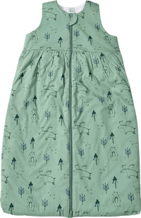 Schlafsack 3 TOG mit Waldtier-Muster, grün, 90 cm, 1 St