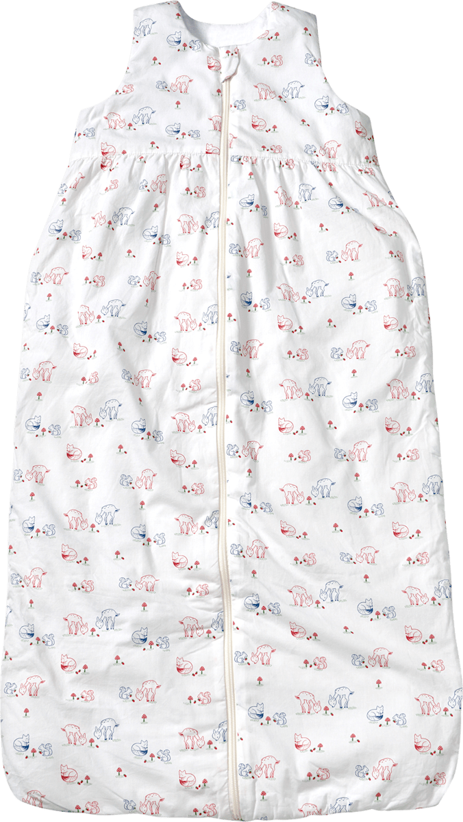 ALANA Schlafsack 3 TOG mit Waldtier-Muster, weiß, 130 cm, 1 St