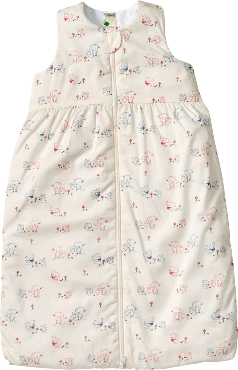 ALANA Schlafsack 3 TOG mit Waldtier-Muster, weiß, 90 cm, 1 St