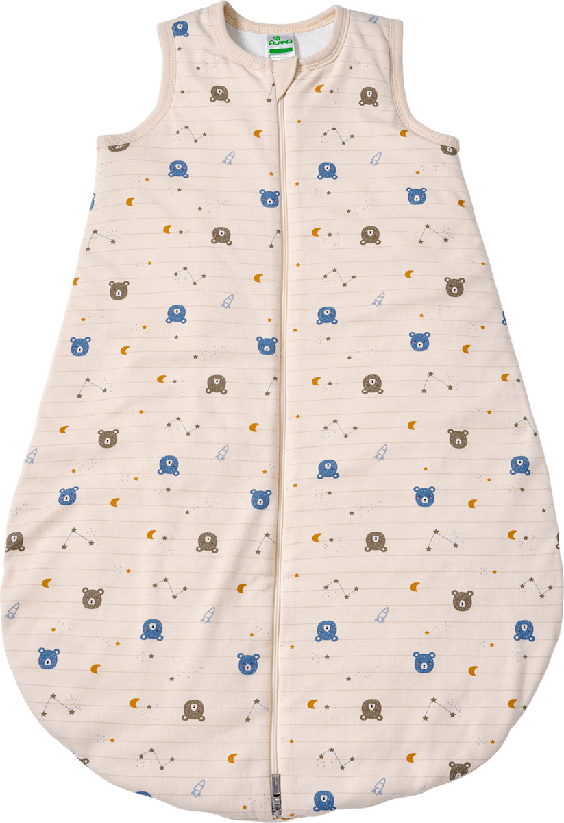 ALANA Schlafsack 3 TOG mit Weltall-Bären-Muster, beige, 80 cm, 1 St