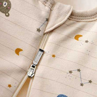 Schlafsack 3 TOG mit Weltall-Bären-Muster, beige, 90 cm, 1 St