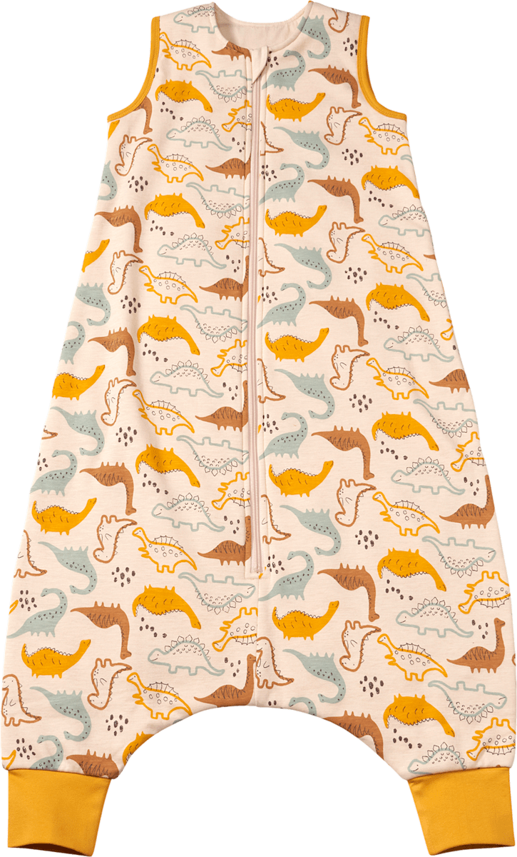 ALANA Schlafsack mit Beinen 1,5 TOG mit Dino-Muster, beige, 110 cm, 1 St