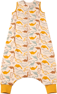 ALANA Schlafsack mit Beinen 1,5 TOG mit Dino-Muster, beige, 110 cm, 1 St
