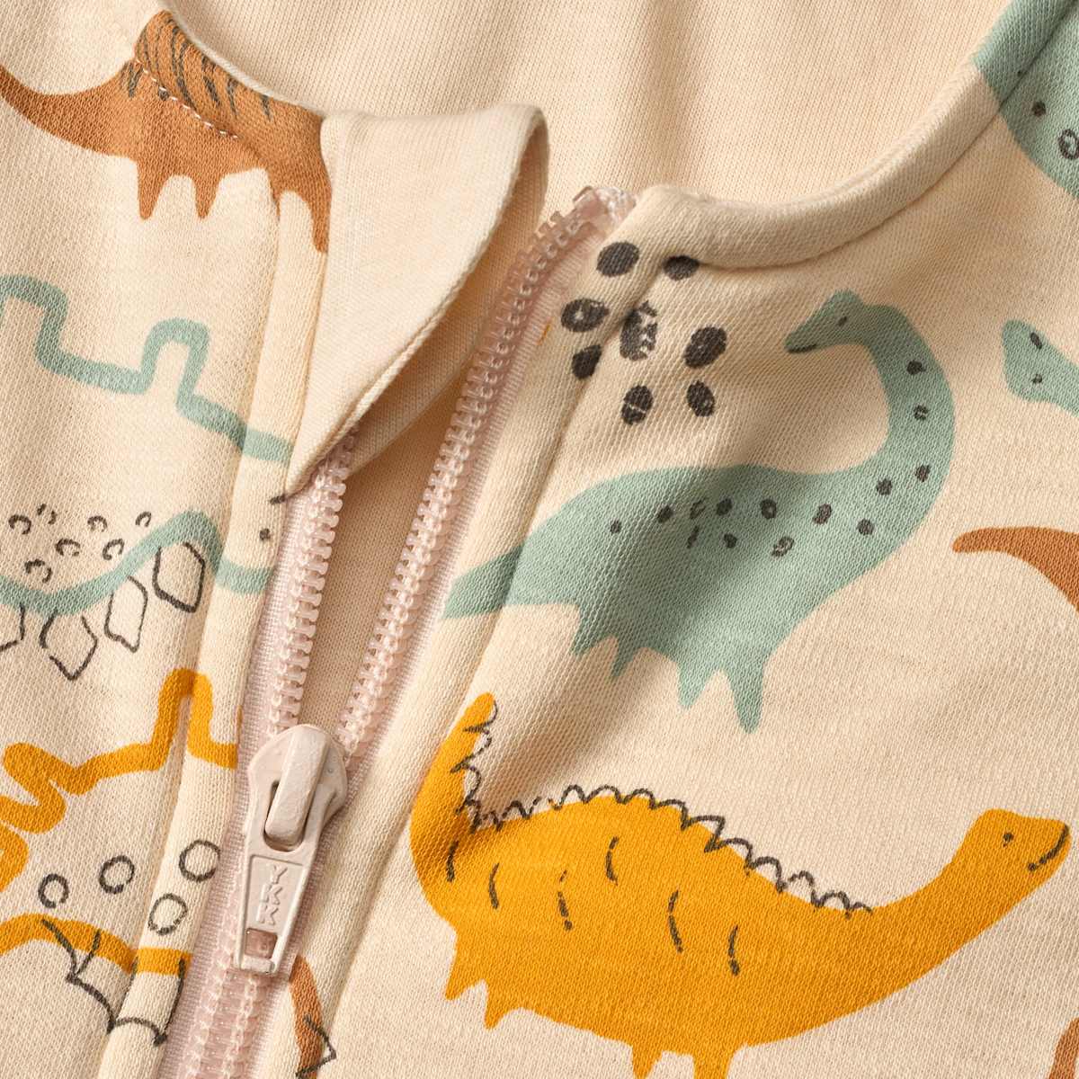 ALANA Schlafsack mit Beinen 1,5 TOG mit Dino-Muster, beige, 110 cm, 1 St