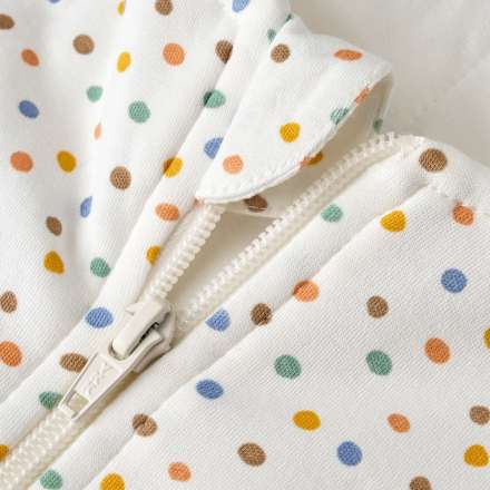 Schlafsack mit Beinen 1,5 TOG mit Punkte-Muster, weiß, 100 cm, 1 St ALANA