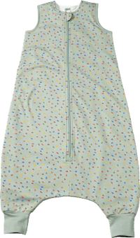 Schlafsack mit Beinen 1 TOG mit Allover-Muster, grün, 110 cm, 1 St