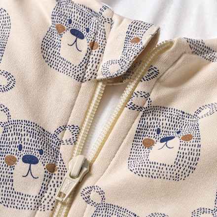 Schlafsack mit Beinen 1 TOG mit Bären-Muster, beige, 100 cm, 1 St ALANA