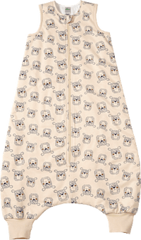 Schlafsack mit Beinen 1 TOG mit Bären-Muster, beige, 100 cm, 1 St ALANA