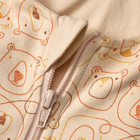 Schlafsack mit Beinen 1 TOG mit Bären-Muster, beige, 100 cm, 1 St