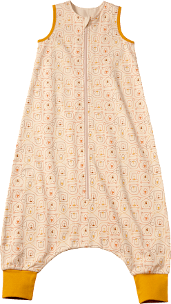Schlafsack mit Beinen 1 TOG mit Bären-Muster, beige, 100 cm, 1 St