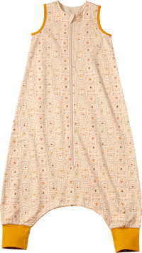 Schlafsack mit Beinen 1 TOG mit Bären-Muster, beige, 100 cm, 1 St