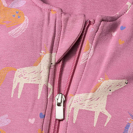 Schlafsack mit Beinen 2 TOG mit Einhorn-Muster, rosa, 110 cm, 1 St