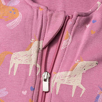 Schlafsack mit Beinen 2 TOG mit Einhorn-Muster, rosa, 110 cm, 1 St