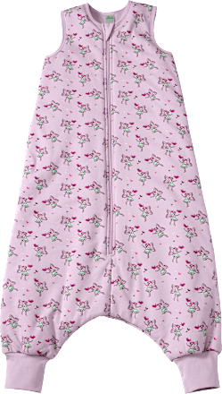 Slaapzak met pijpen 2 TOG met feeënpatroon, paars, 110 cm, 1 stuk