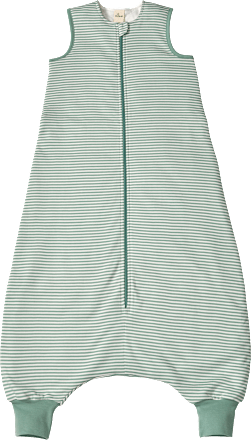 Schlafsack mit Beinen 2 TOG, mit Ringel-Muster, grün, 100 cm, 1 St