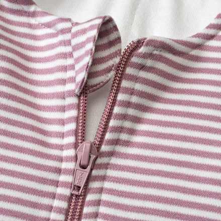 Slaapzak met pijpen 2 TOG, met streeppatroon, roze, 100 cm, 1 stuk
