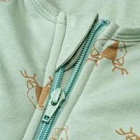 Schlafsack mit Beinen 2 TOG mit Waldtier-Muster, grün, 100 cm, 1 St ALANA