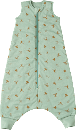 Schlafsack mit Beinen 2 TOG mit Waldtier-Muster, grün, 100 cm, 1 St ALANA