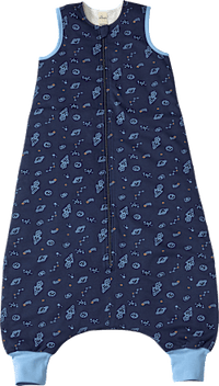 Schlafsack mit Beinen 2 TOG mit Weltall-Muster, blau, 100 cm, 1 St ALANA