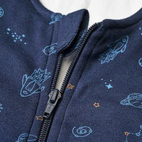Schlafsack mit Beinen 2 TOG mit Weltall-Muster, blau, 100 cm, 1 St ALANA