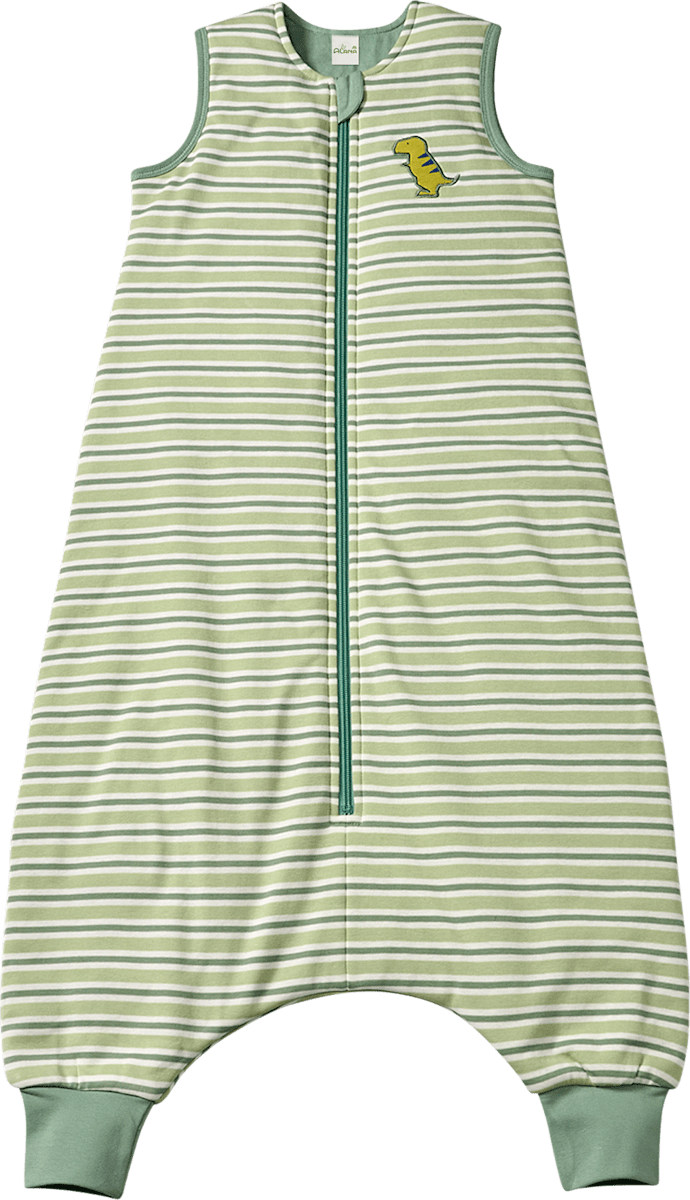 Schlafsack mit Beinen 3 TOG mit Dino-Applikation, grün, 110 cm