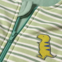 Schlafsack mit Beinen 3 TOG mit Dino-Applikation, grün, 110 cm