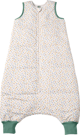 Schlafsack mit Beinen 3 TOG mit Punkte-Muster, grün, 100 cm, 1 St