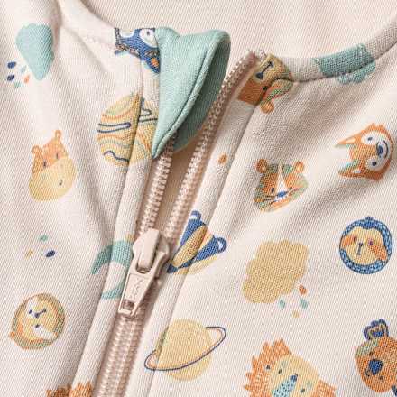 Slaapzak met pijpen 3 TOG met dierenpatroon, beige, 100 cm