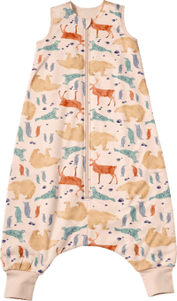 ALANA Schlafsack mit Beinen 3 TOG mit Tier-Muster, beige, 100 cm, 1 St