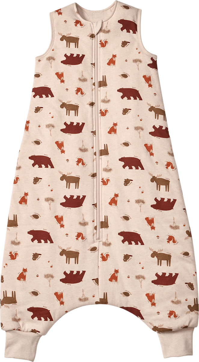 ALANA Schlafsack mit Beinen 3 TOG mit Waldtier-Muster, beige, 110 cm, 1 St