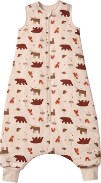 ALANA Schlafsack mit Beinen 3 TOG mit Waldtier-Muster, beige, 110 cm, 1 St