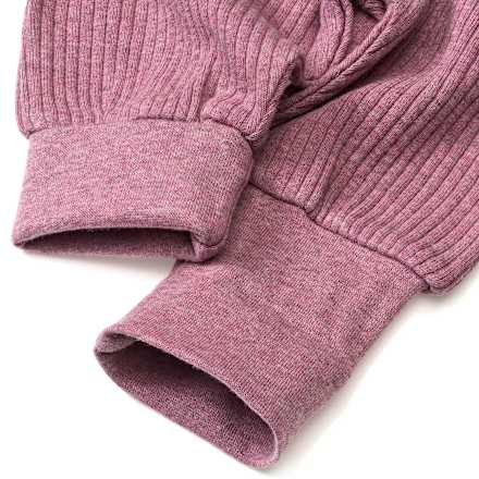 Set met body en broek met variabele mouwen en groeifunctie, mauve, maat 62/68, 1 stuk