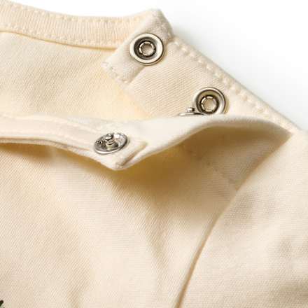 Set mit Langarmshirt mit Dino-Motiv & Hose mit Mitwachsfunktion, beige + grün, Gr. 68, 1 St