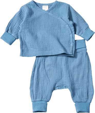 Set mit Langarmshirt & Hose aus Musselin, blau, Gr. 56, 1 St ALANA