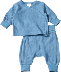 Set mit Langarmshirt & Hose aus Musselin, blau, Gr. 56, 1 St ALANA