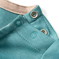 Set mit Langarmshirt & Hose aus Velours, blau + beige, Gr. 62, 1 St