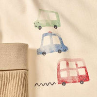 Set mit Langarmshirt & Hose mit Mitwachsfunktion, beige, Gr. 68, 1 St