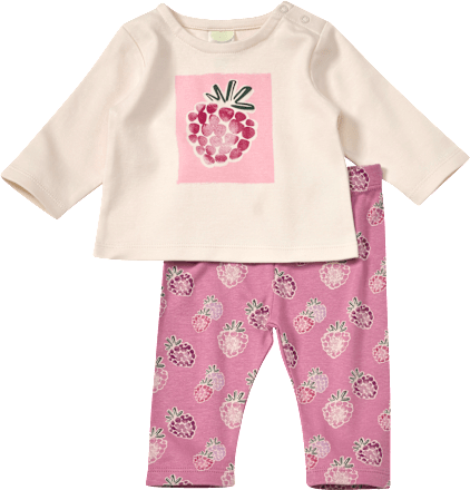 ALANA Set mit Langarmshirt und Leggings, Brombeer-Muster, lila, Gr. 68, 1 St