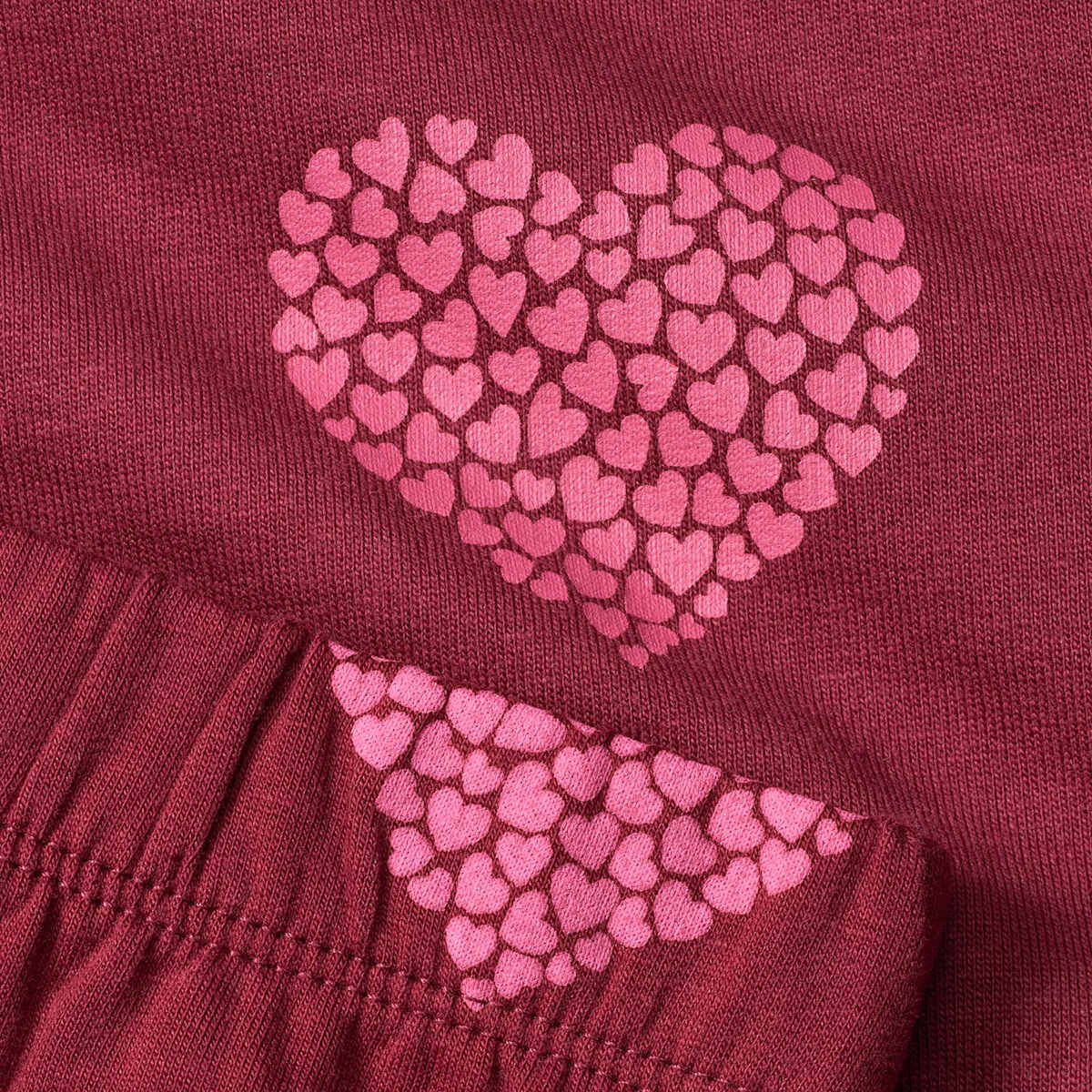 ALANA Set mit Sweatshirt und Hose mit Herz-Muster, rot, Gr. 110, 1 St