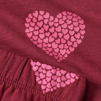 ALANA Set mit Sweatshirt und Hose mit Herz-Muster, rot, Gr. 110, 1 St