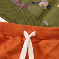 ALANA Set mit Sweatshirt und Jogginghose mit Waldtier-Muster, grün, Gr. 104, 1 St